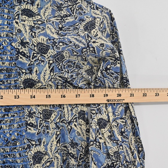 TUCKERNUCK Ros Garden Embroidered Dress Size S Cottagecore Peasant Floral Cotton - Picture 4 of 14